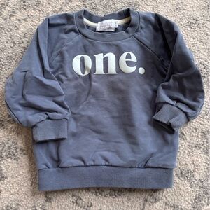 One sweatshirt. Worn on a first birthday so cute